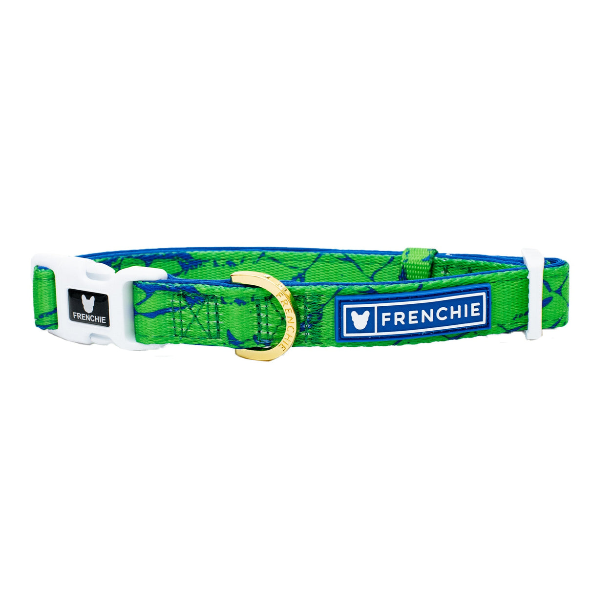 Frenchie Comfort Collar - Green Marble from Frenchie Bulldog