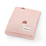 Luxury Knit Mushroom Swaddle Baby Blanket from Bleu La La
