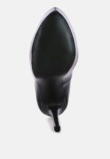 Pismis Patent Faux Leather Stiletto Pumps from London Rag International