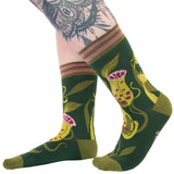 Pitcher Plant Crew Socks from FootClothes