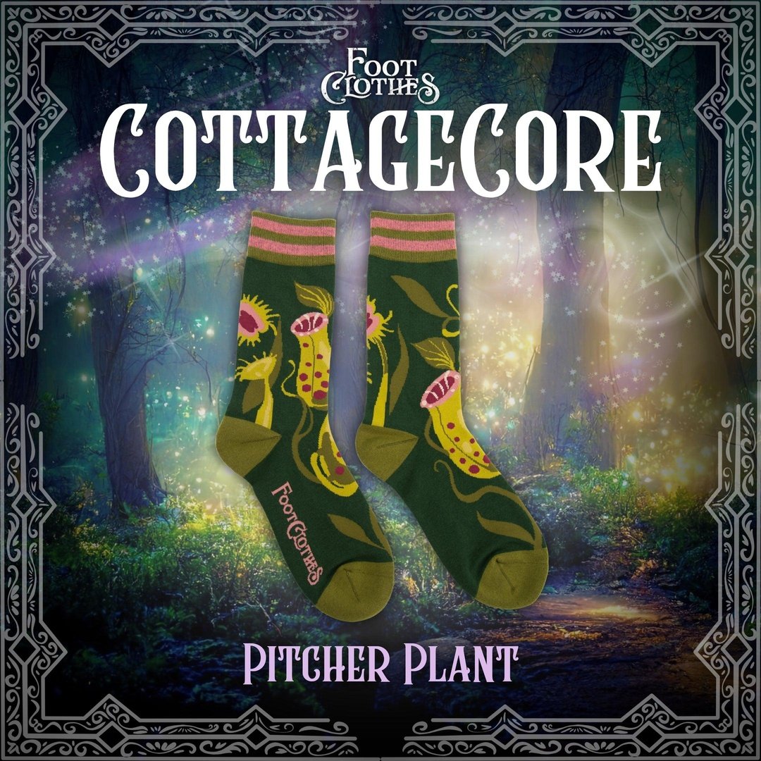 Pitcher Plant Crew Socks from FootClothes