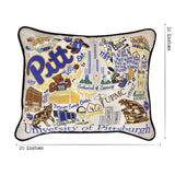 Pittsburgh, University of Collegiate Embroidered Pillow by CatStudio from Quirks!