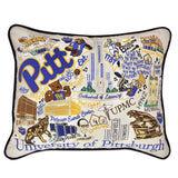 Pittsburgh, University of Collegiate Embroidered Pillow by CatStudio from Quirks!