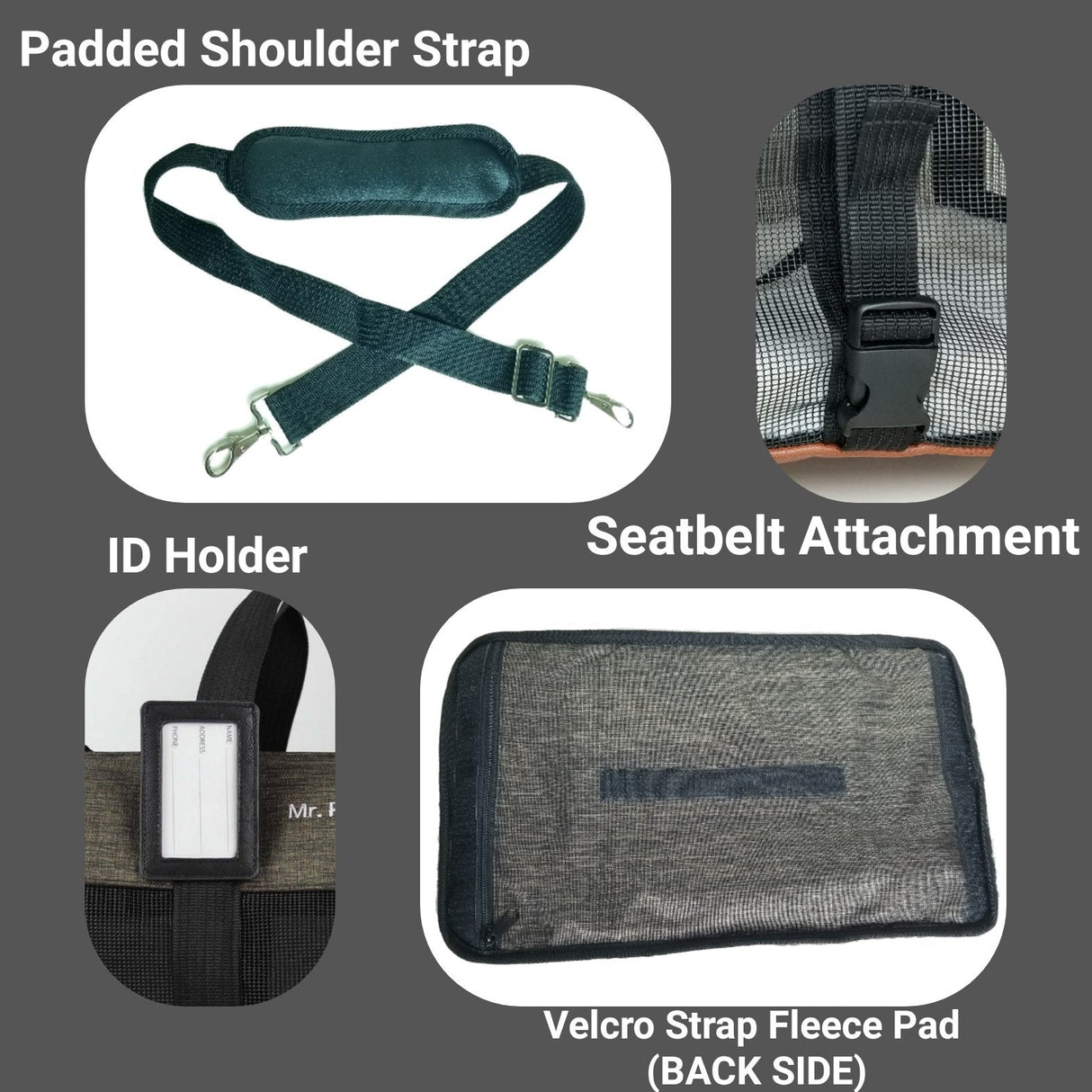 Mr. Peanut's Rhodium Series Mini Size Soft Sided Pet Carrier - Note Sizing in Description from Mr. Peanut's Pet Carriers