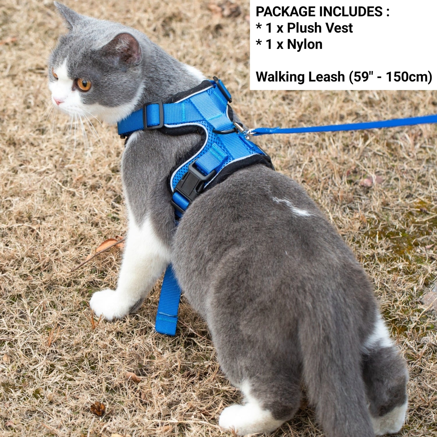 Mr. Peanut's PurrTrek Reflective Cat Harness with Matching Leash from Mr. Peanut's Pet Carriers