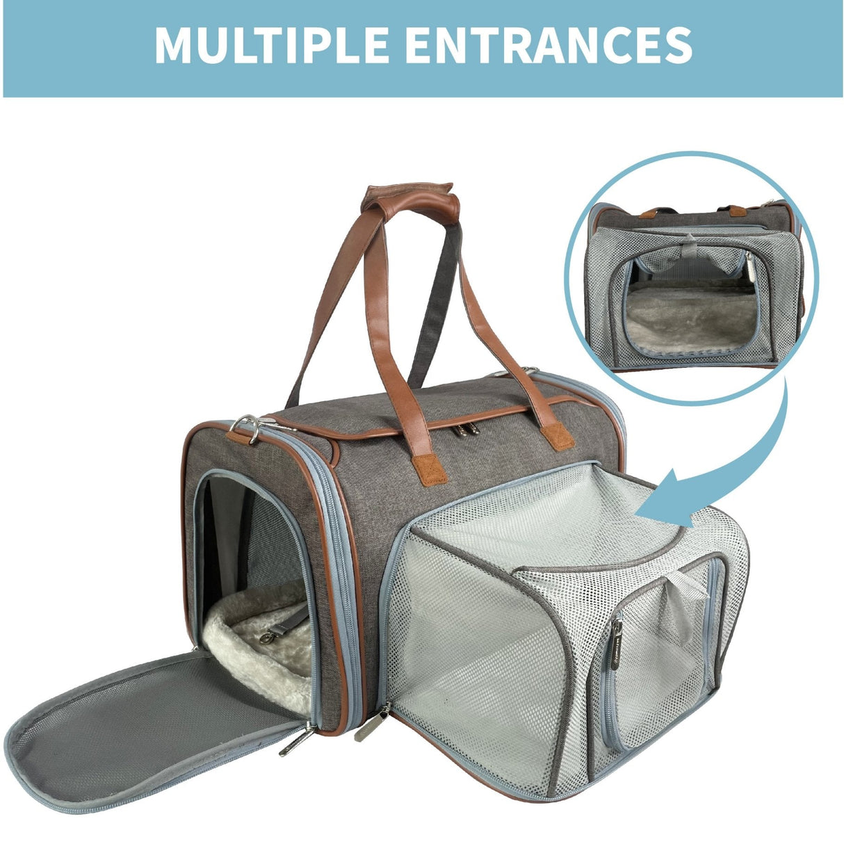 Mr. Peanut's Gold Series Standard Size Airline Compliant Expandable Pet Carrier from Mr. Peanut's Pet Carriers