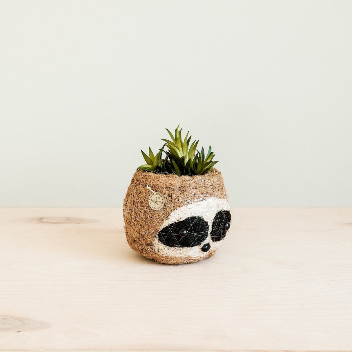 Three-tone Sloth Coco Coir Planter - Handmade Planters | from LIKHÂ