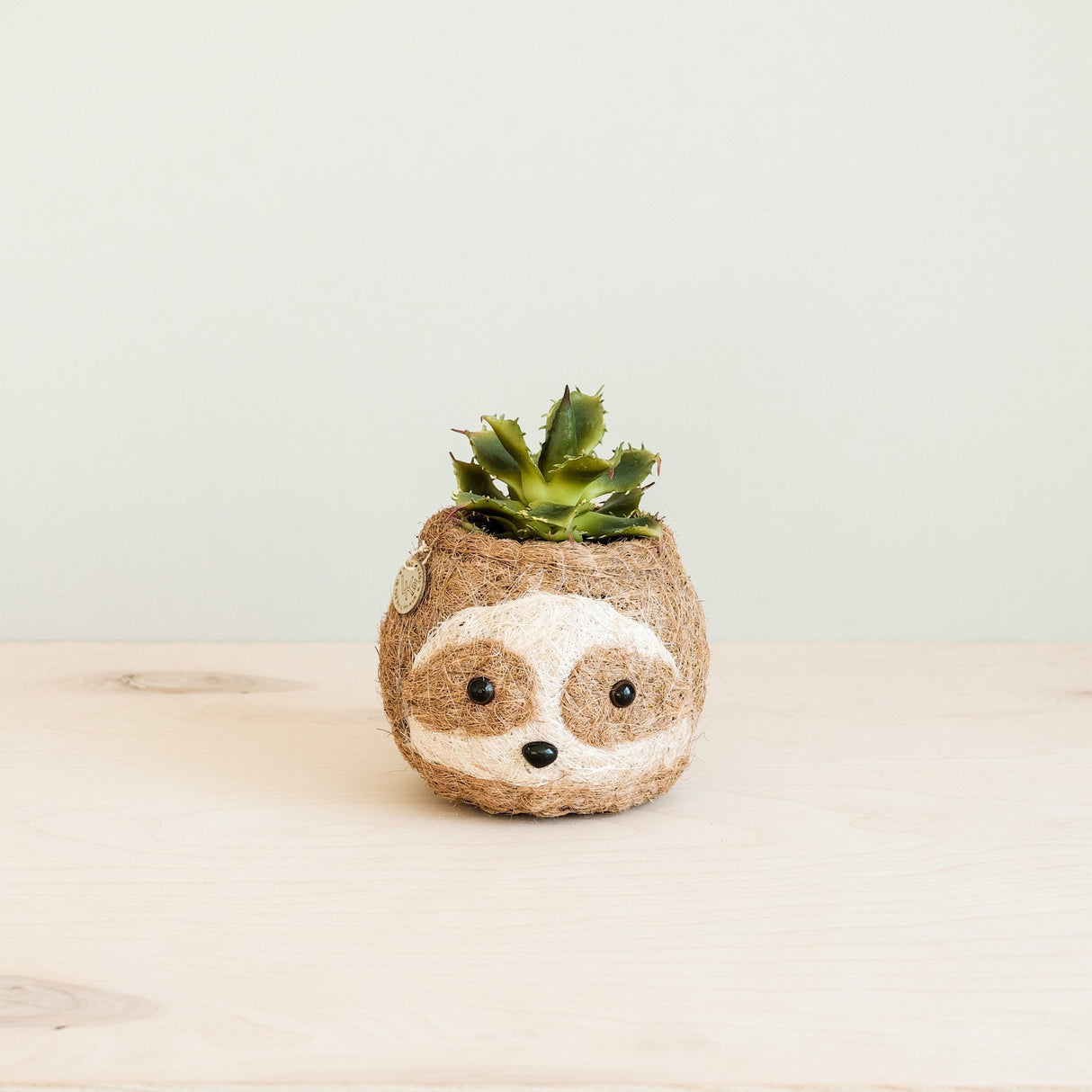 Two-tone Sloth Coco Coir Planter - Handmade Planters | from LIKHÂ