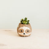 Two-tone Sloth Coco Coir Planter - Handmade Planters | from LIKHÂ