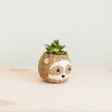 Two-tone Sloth Coco Coir Planter - Handmade Planters | from LIKHÂ