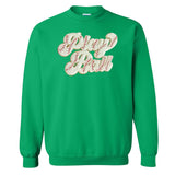 Play Ball Letter Patch Crewneck Sweatshirt from United Monograms
