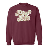 Play Ball Letter Patch Crewneck Sweatshirt from United Monograms