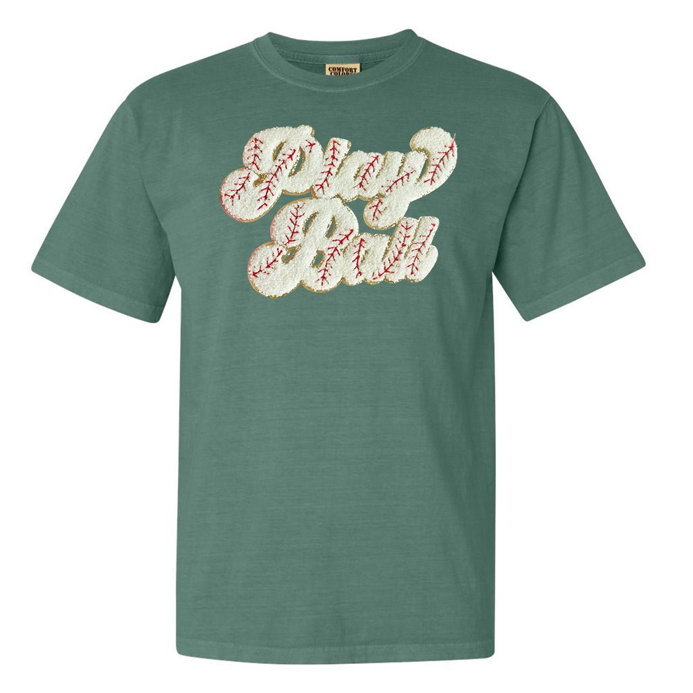 Play Ball Letter Patch T-Shirt from United Monograms