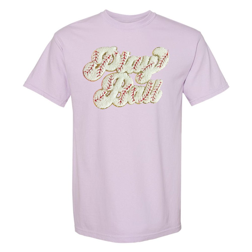 Play Ball Letter Patch T-Shirt from United Monograms