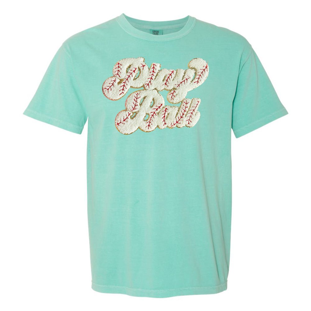Play Ball Letter Patch T-Shirt from United Monograms