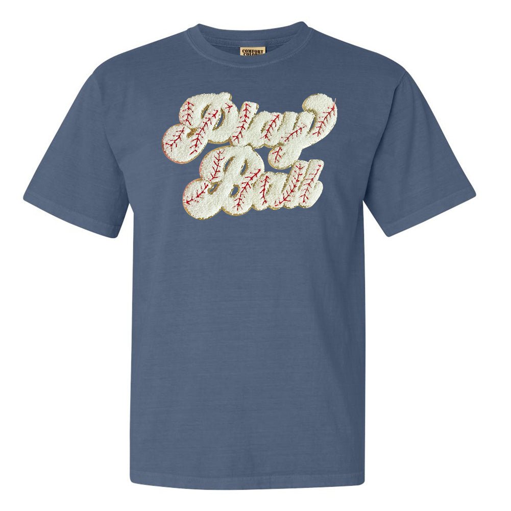 Play Ball Letter Patch T-Shirt from United Monograms