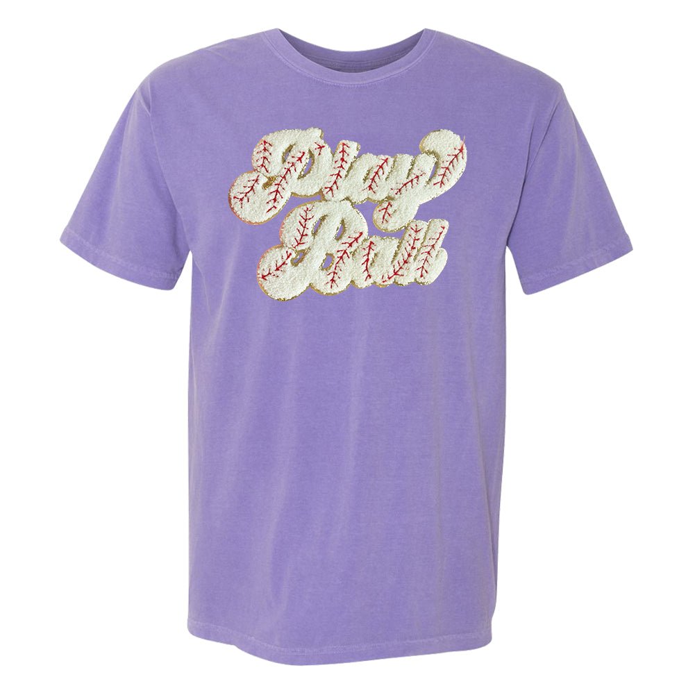 Play Ball Letter Patch T-Shirt from United Monograms