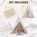 Play Tent Cover with Mat for Climbing Triangle Ladder from Goodevas