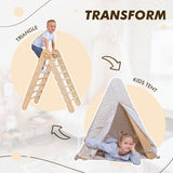 Play Tent Cover with Mat for Climbing Triangle Ladder from Goodevas