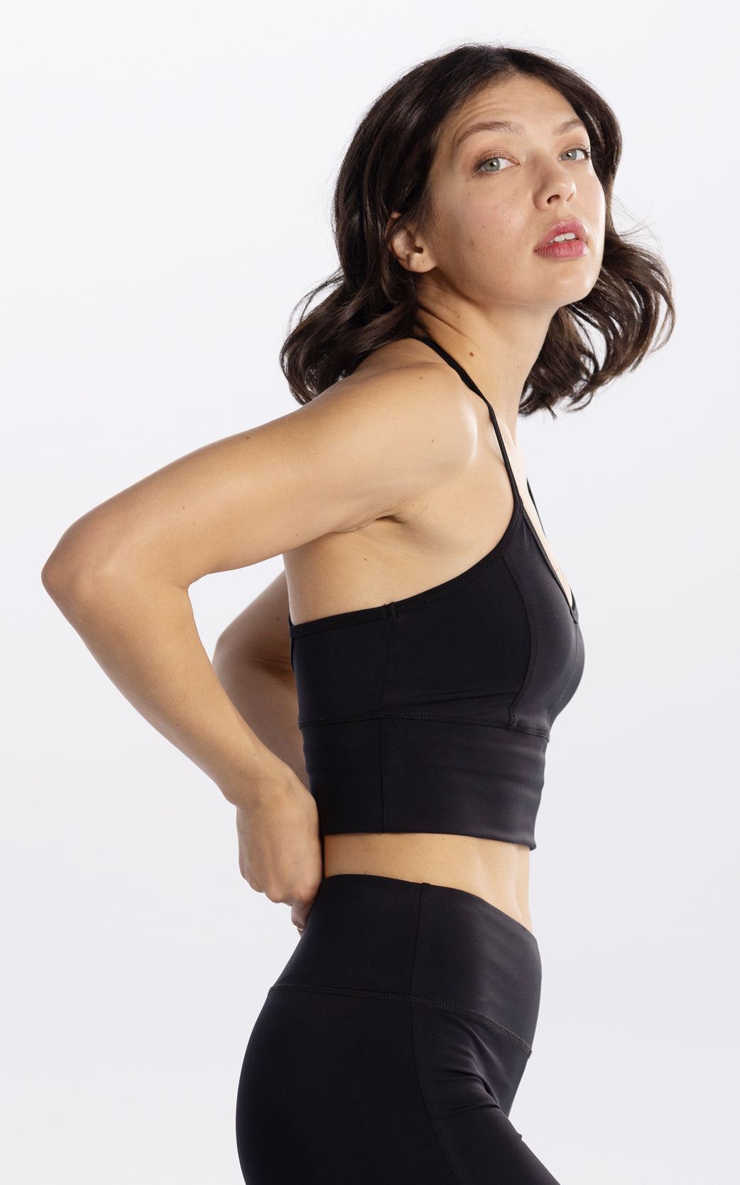 BLACK LUXPLAY SPORTS BRA