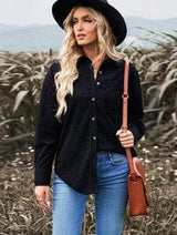 Button-Down Plaid Coat Plus Size from MsDressly