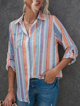 Button-Down Plaid Coat Plus Size from MsDressly