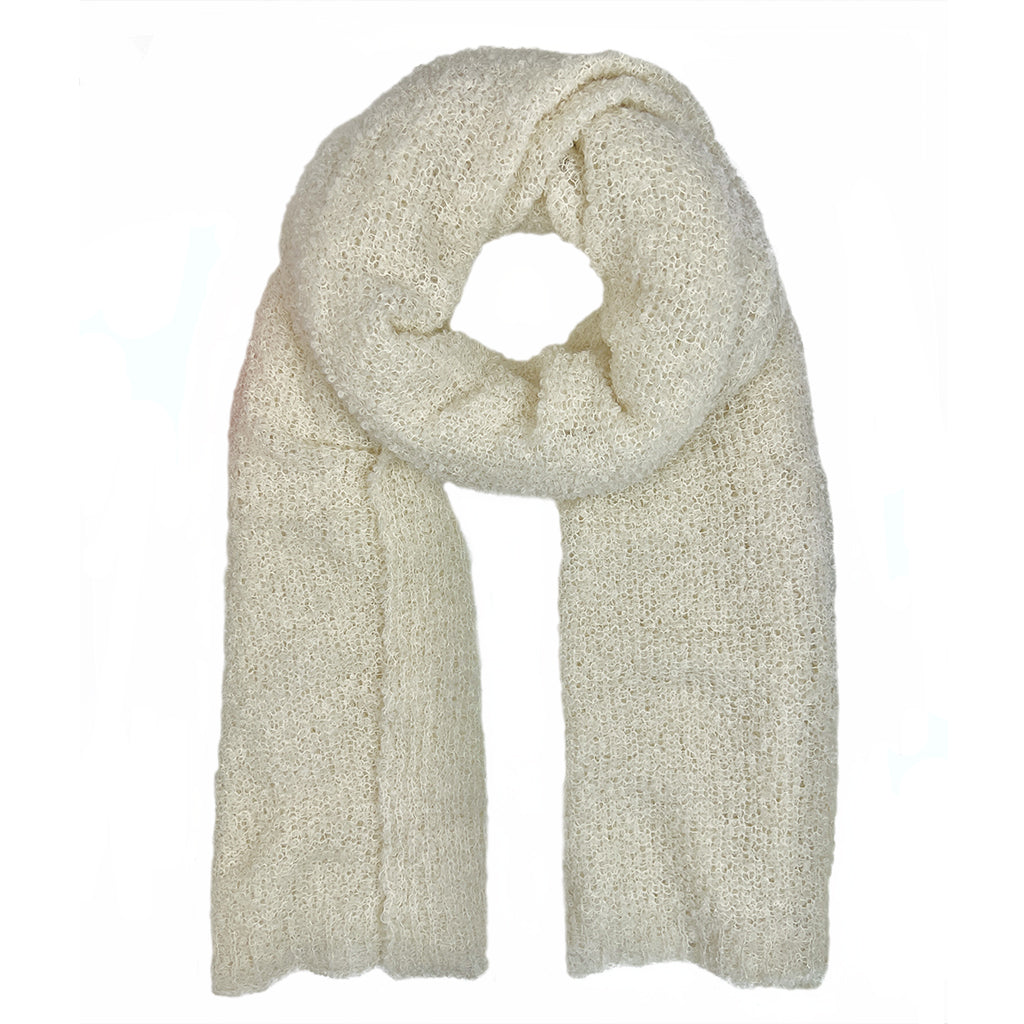 Snow Ultra Plush Alpaca Scarf from SLATE + SALT
