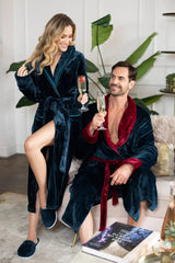 Women's Ultra Soft Fleece Bathrobe From Lotus Linen