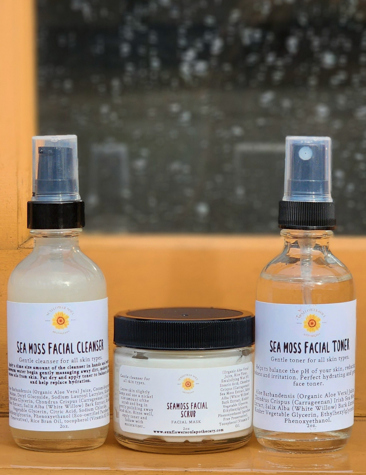 Seamoss Facial Scrub from sunflowersoulapothecary.com