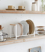 Vertical Plate Organizer - Steel + Wood from Yamazaki Home