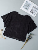 Black Crochet Blouse from MsDressly