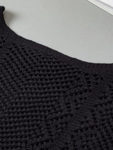 Black Crochet Blouse from MsDressly