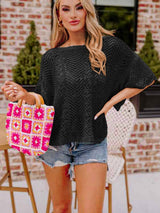 Black Crochet Blouse from MsDressly