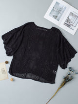 Black Crochet Blouse from MsDressly