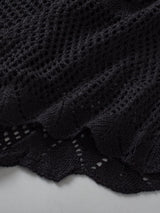 Black Crochet Blouse from MsDressly