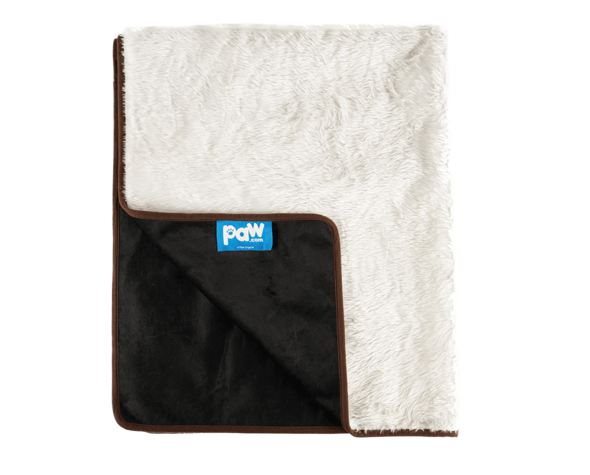 PupProtector™ Summer Short Fur Waterproof Throw Blanket - Polar White from Paw.com