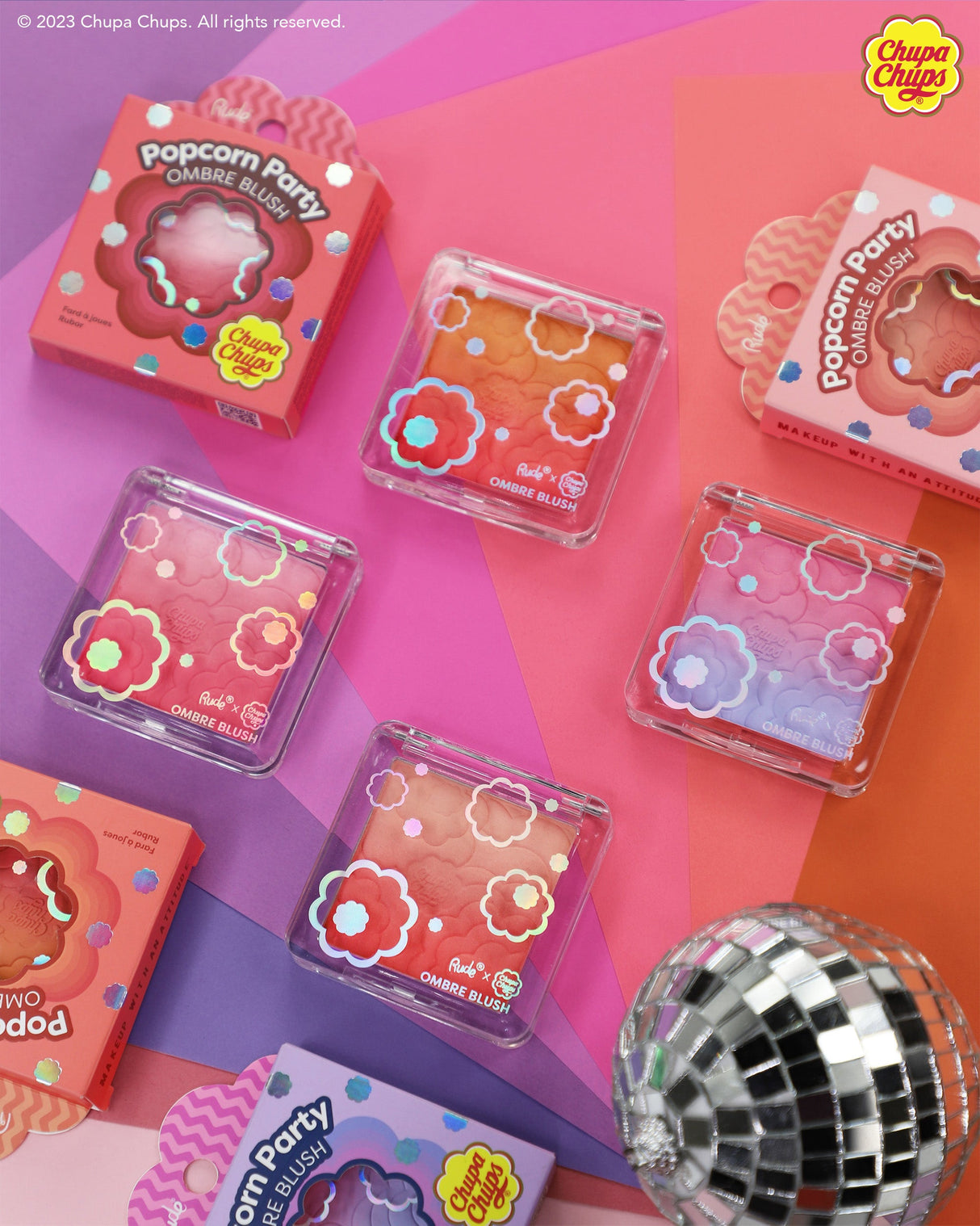 Chupa Chups Popcorn Party Ombre Blush From Rude Cosmetics