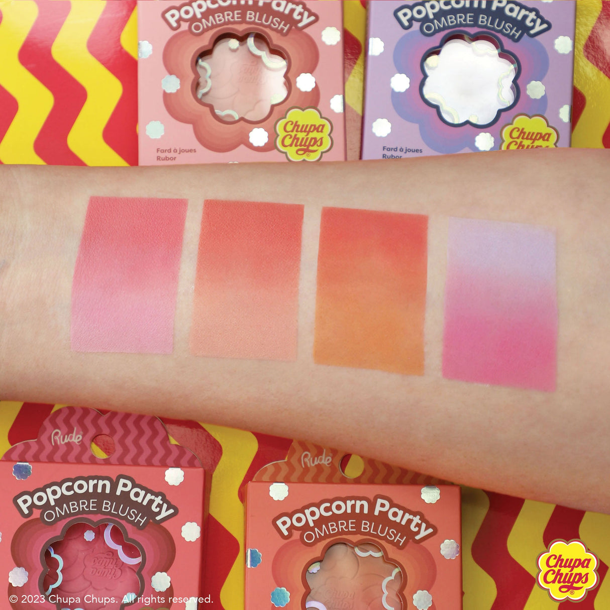 Chupa Chups Popcorn Party Ombre Blush From Rude Cosmetics