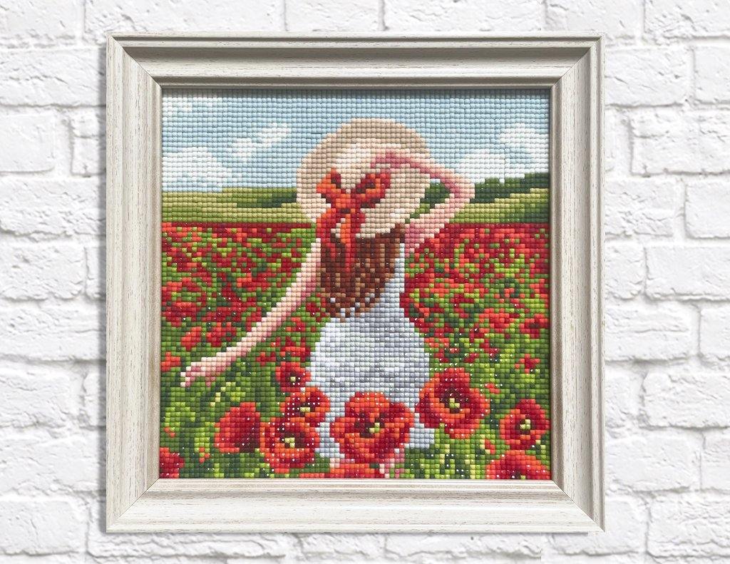 Poppy Field CS2627 7.9 x 7.9 inches Crafting Spark Diamond Painting Kit from Wizardi