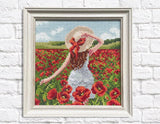 Poppy Field CS2627 7.9 x 7.9 inches Crafting Spark Diamond Painting Kit from Wizardi
