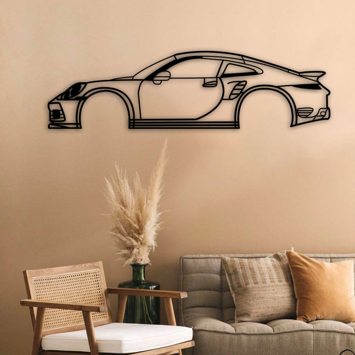 Porsche 911 992 Turbo S Car Silhouette from VITAHOME DESIGN LLC