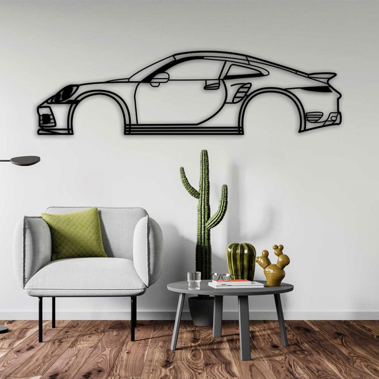Porsche 911 992 Turbo S Car Silhouette from VITAHOME DESIGN LLC