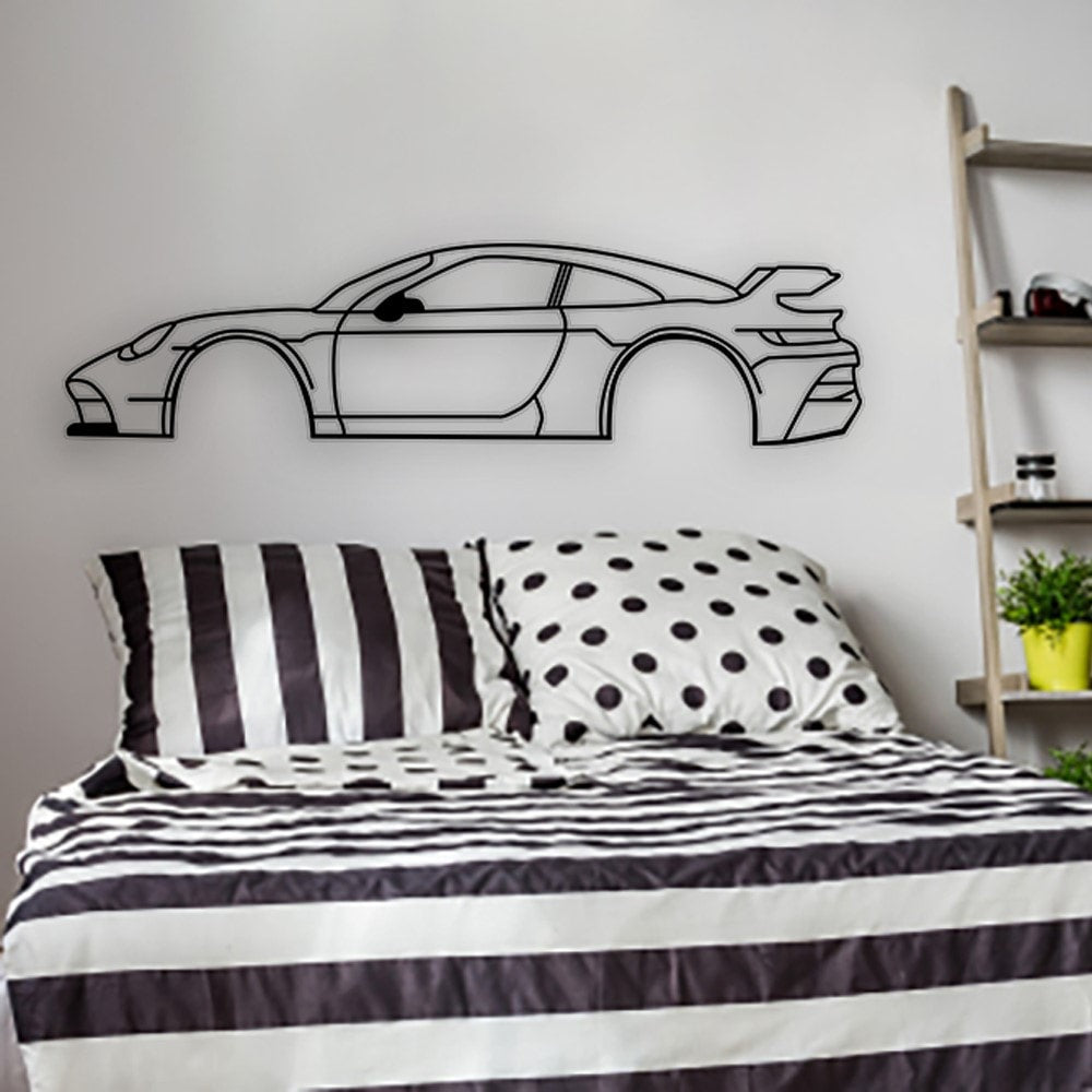 Porsche 911 GT3 RS Car Silhouette from VITAHOME DESIGN LLC