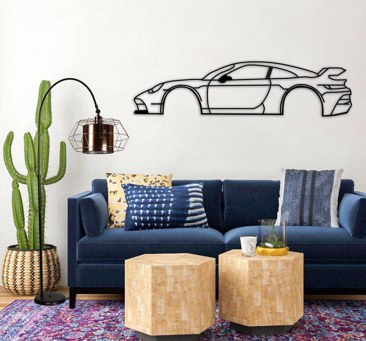Porsche 911 GT3 RS Car Silhouette from VITAHOME DESIGN LLC