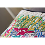 Portland Hand-Embroidered Pillow from Quirks!