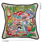 Portland Hand-Embroidered Pillow from Quirks!
