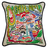 Portland Hand-Embroidered Pillow from Quirks!