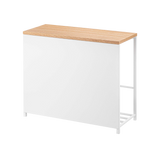 Entryway Storage Organizer & Bench (18" H)  - Steel + Wood from Yamazaki Home