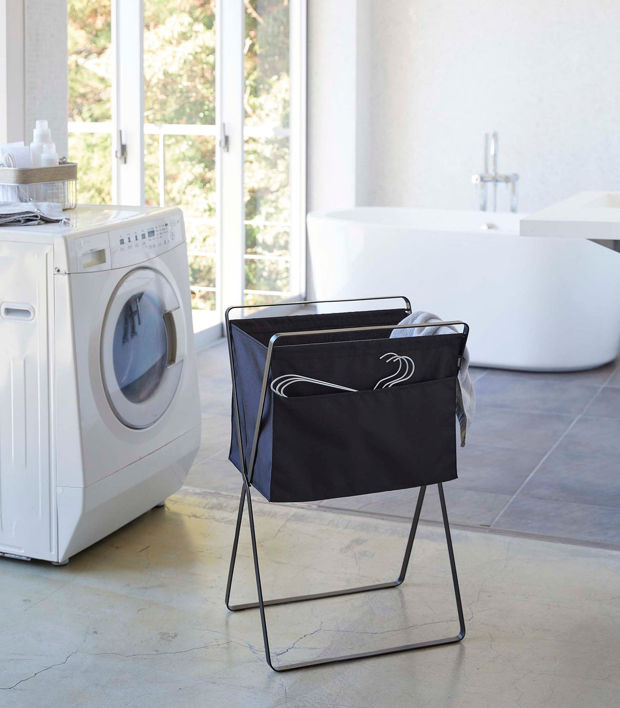 Elevated Laundry Hamper - Steel from Yamazaki Home
