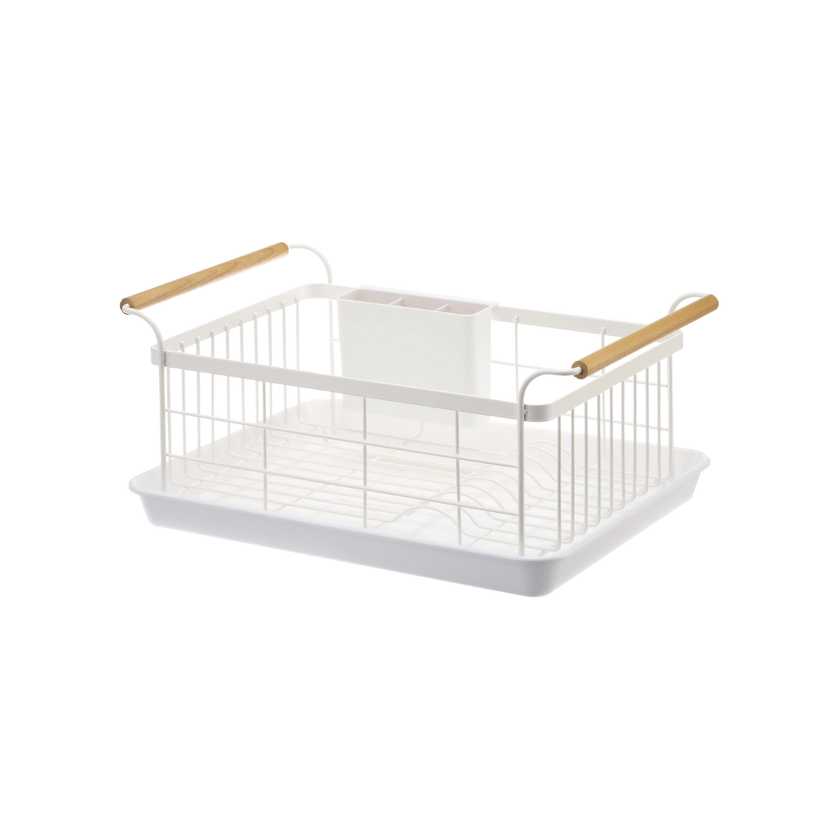 Dish Rack - Steel + Wood from Yamazaki Home